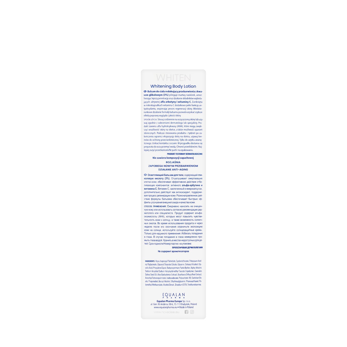 Novaclear Whitening Body Lotion 150 Ml