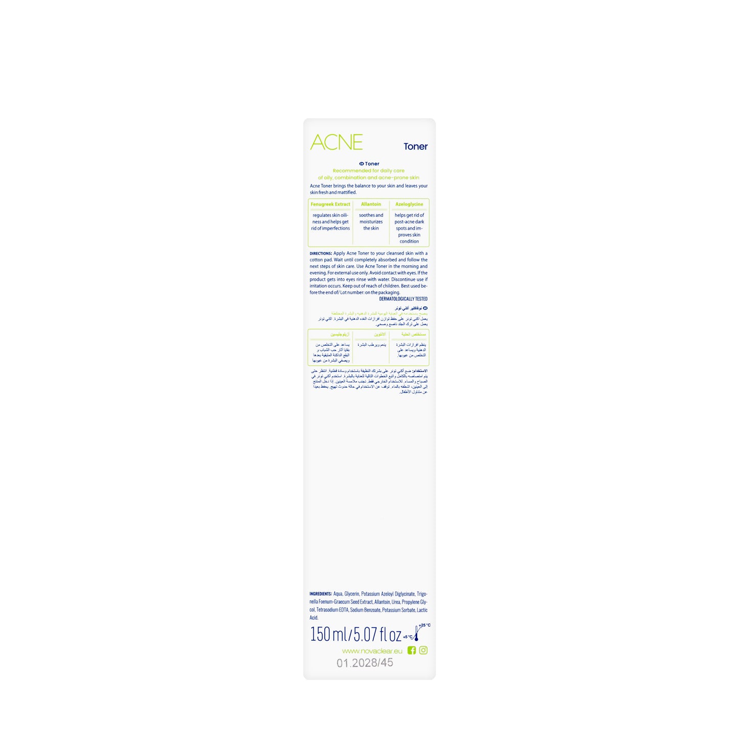 Novaclear Acne Toner 150 Ml