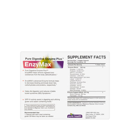 Pure Health Enzymax Pure Digestive Enzyme Plus 30 Capsules