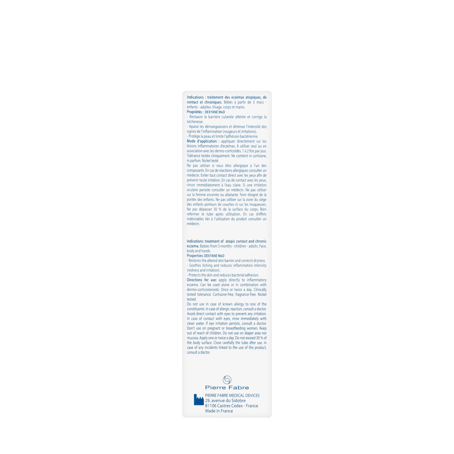 Ducray Dexyane Med Soothing Repair Cream 100 Ml