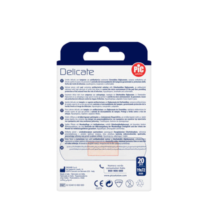 Pic Solution Delicate Plaster 19X72 Mm [Medium] 20 Pieces
