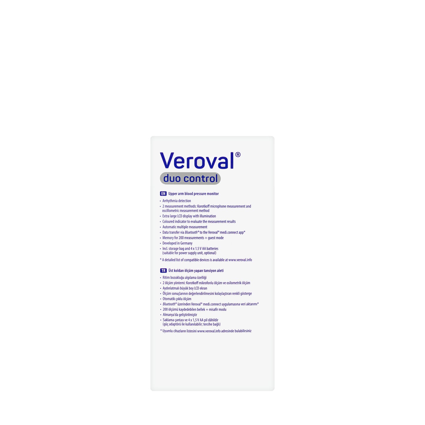 Hartmann Veroval Duo Control Blood Pressure Machine
