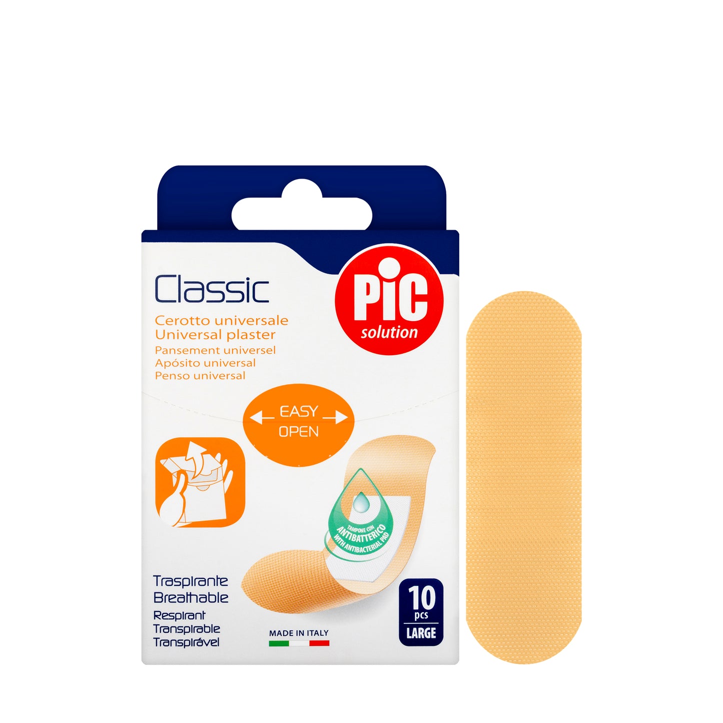 Pic Solution Classic Universal Plaster 25X72 Mm [Large]10 Pieces
