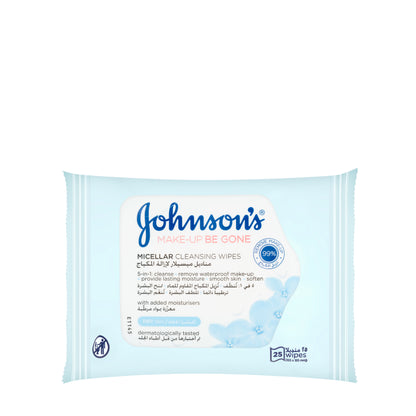 Johnson And Johnson Micellar Moisturising [ Dry Skin ] 25 Wipes [5In1]