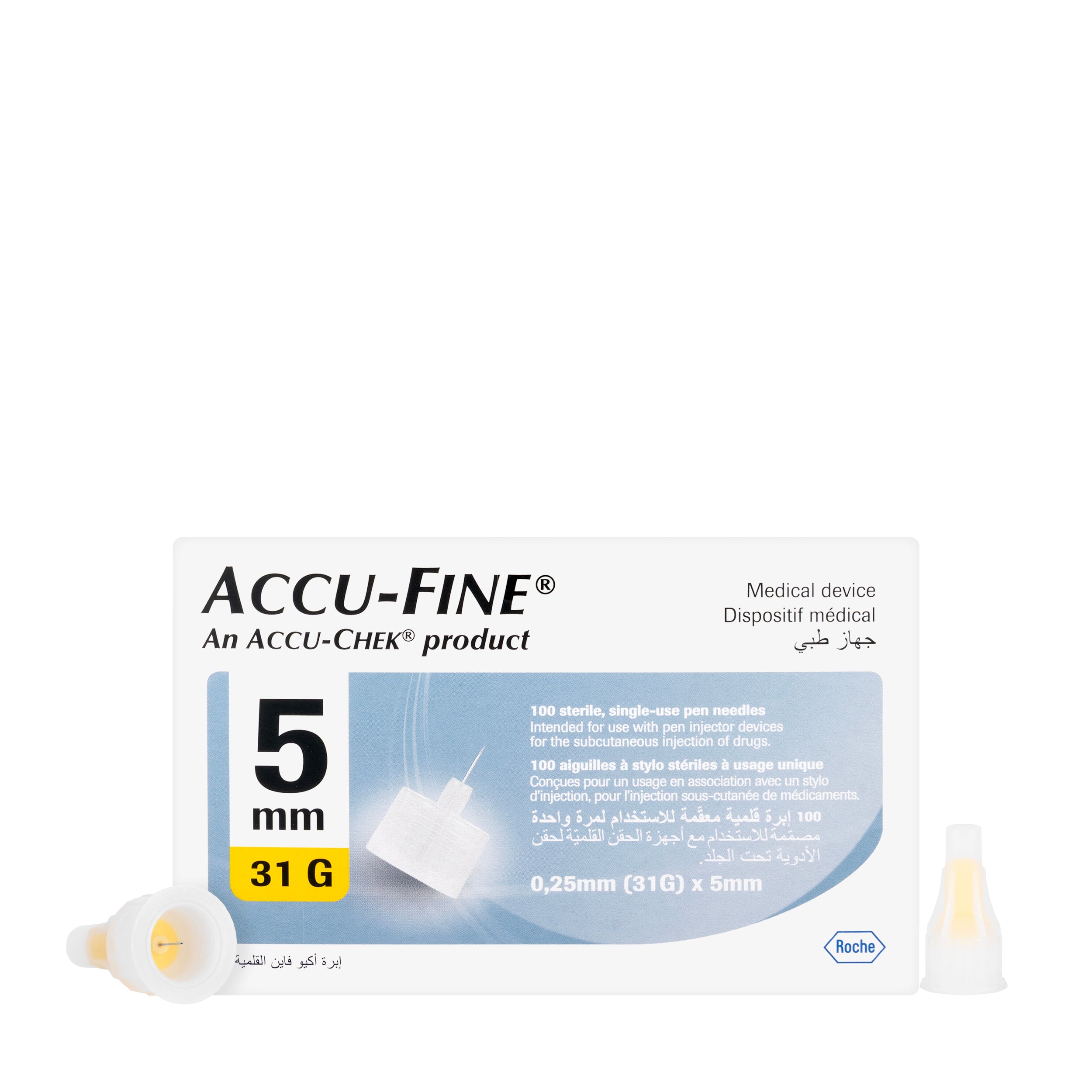 Accu-Chek Accu-Fine 5X0.25 Mm [31G] 100 Pieces