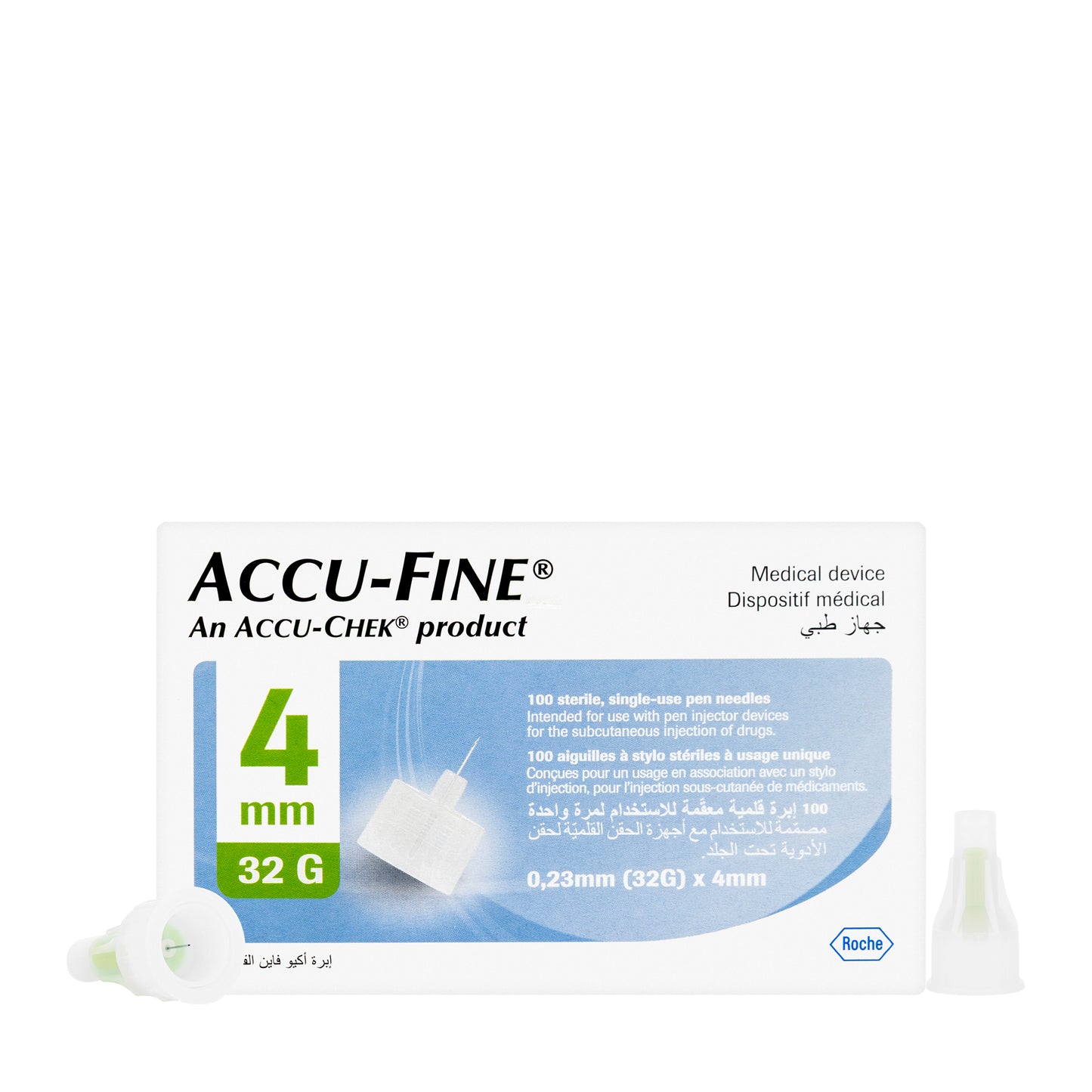 Accu Check Accu-Fine 4X0.23Mm [32G] 100 Pieces