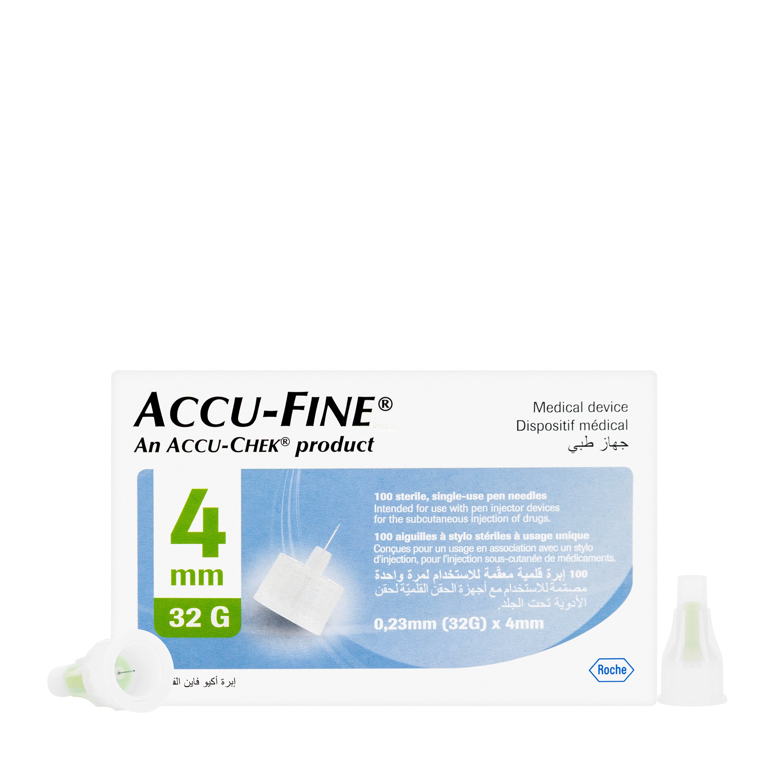 Accu-Chek Accu-Fine 4X0.23Mm [32G] 100 Pieces