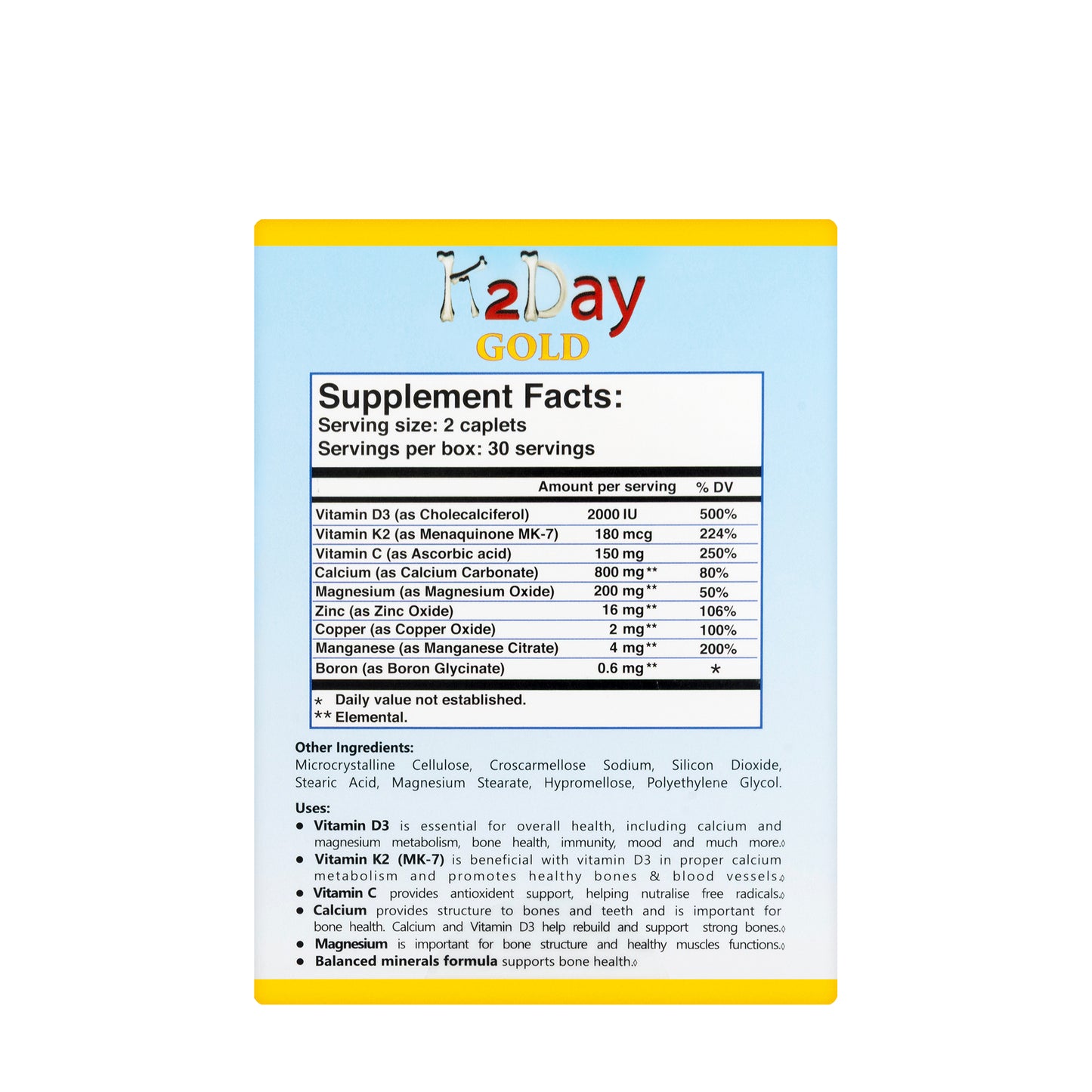 K2 Day Gold 60 Tablet