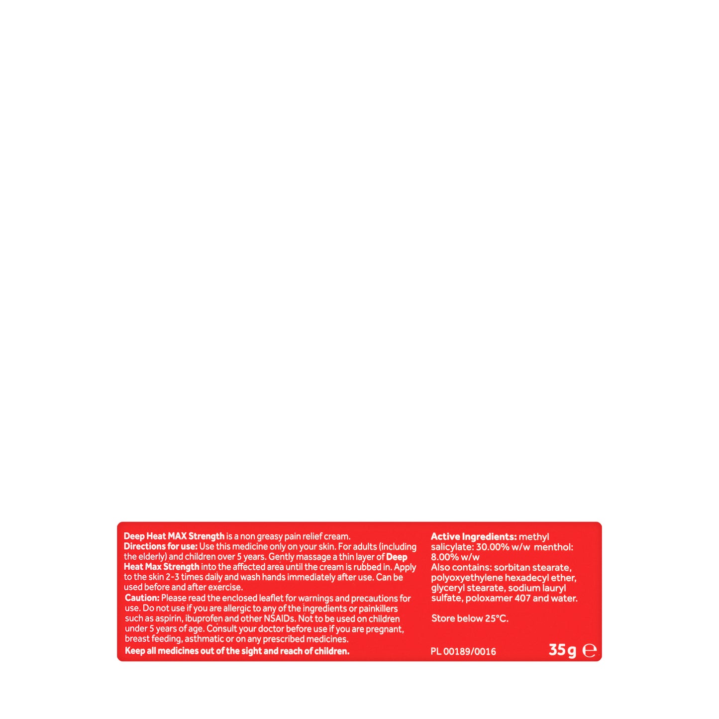 Deep Heat Max Strength 35Gm