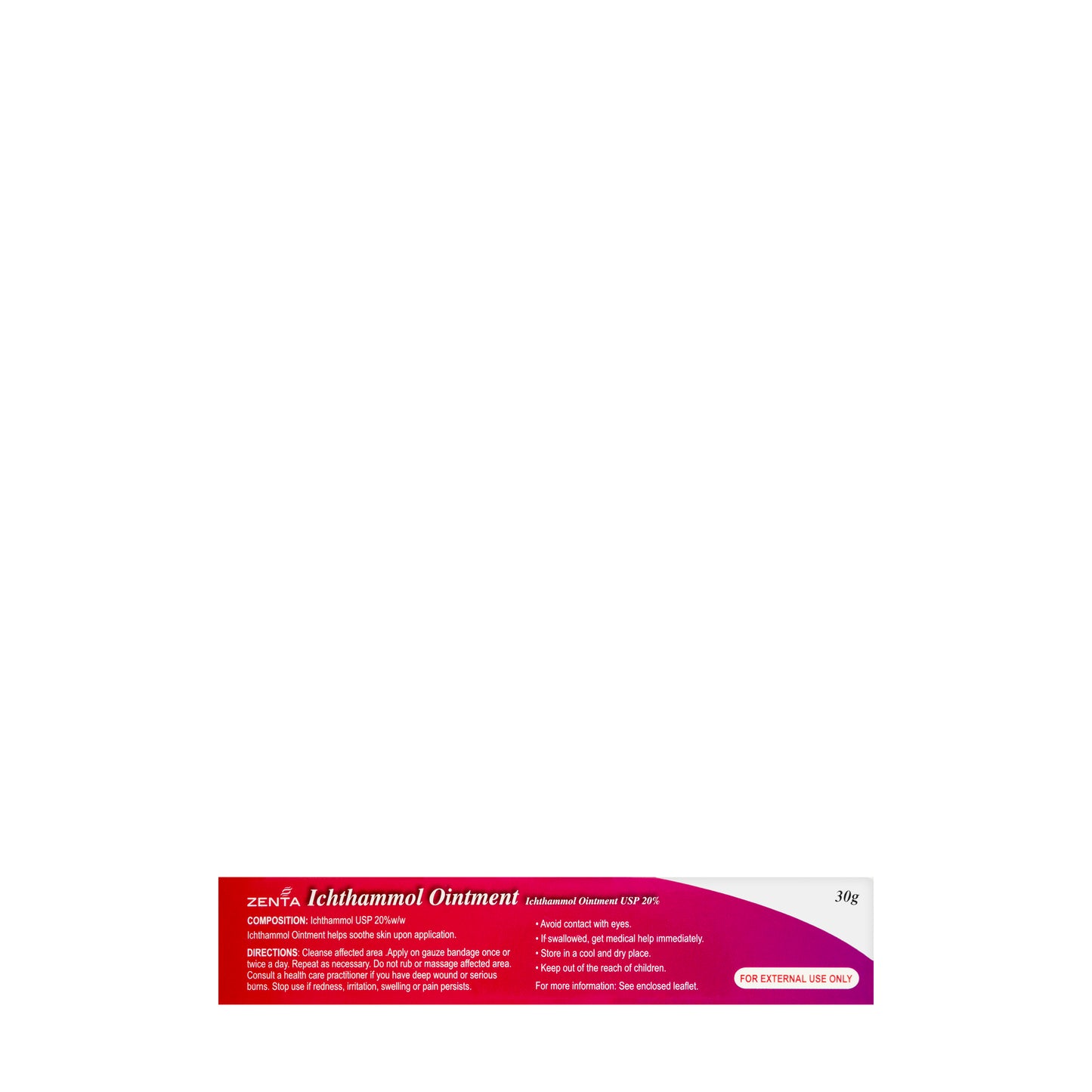Zenta Ichthammol 20% Ointment 30Gm