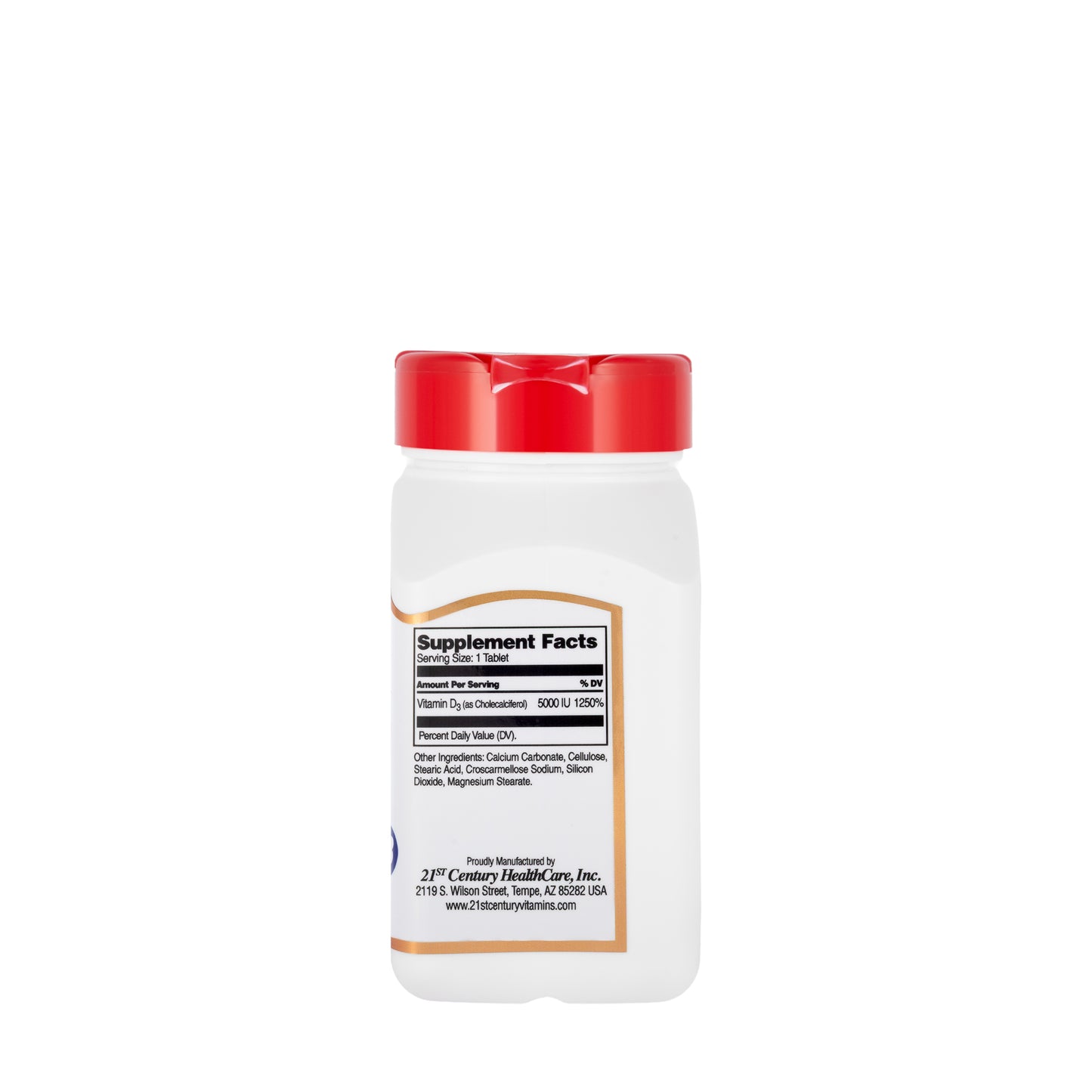 21 Century Vitamin D3 5000 IU 30 Tablet
