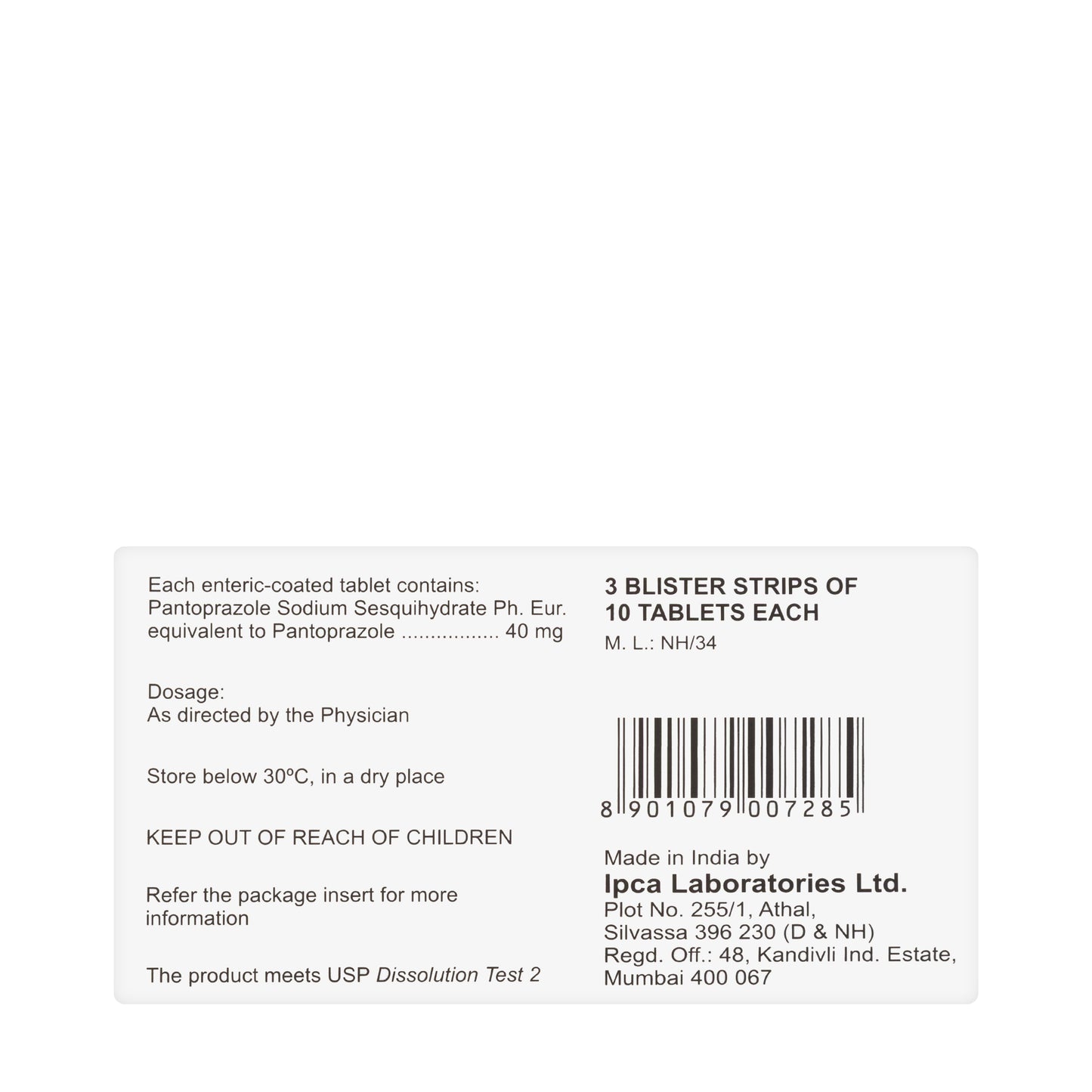 Pantonex Dr 40Mg 30 Tablets