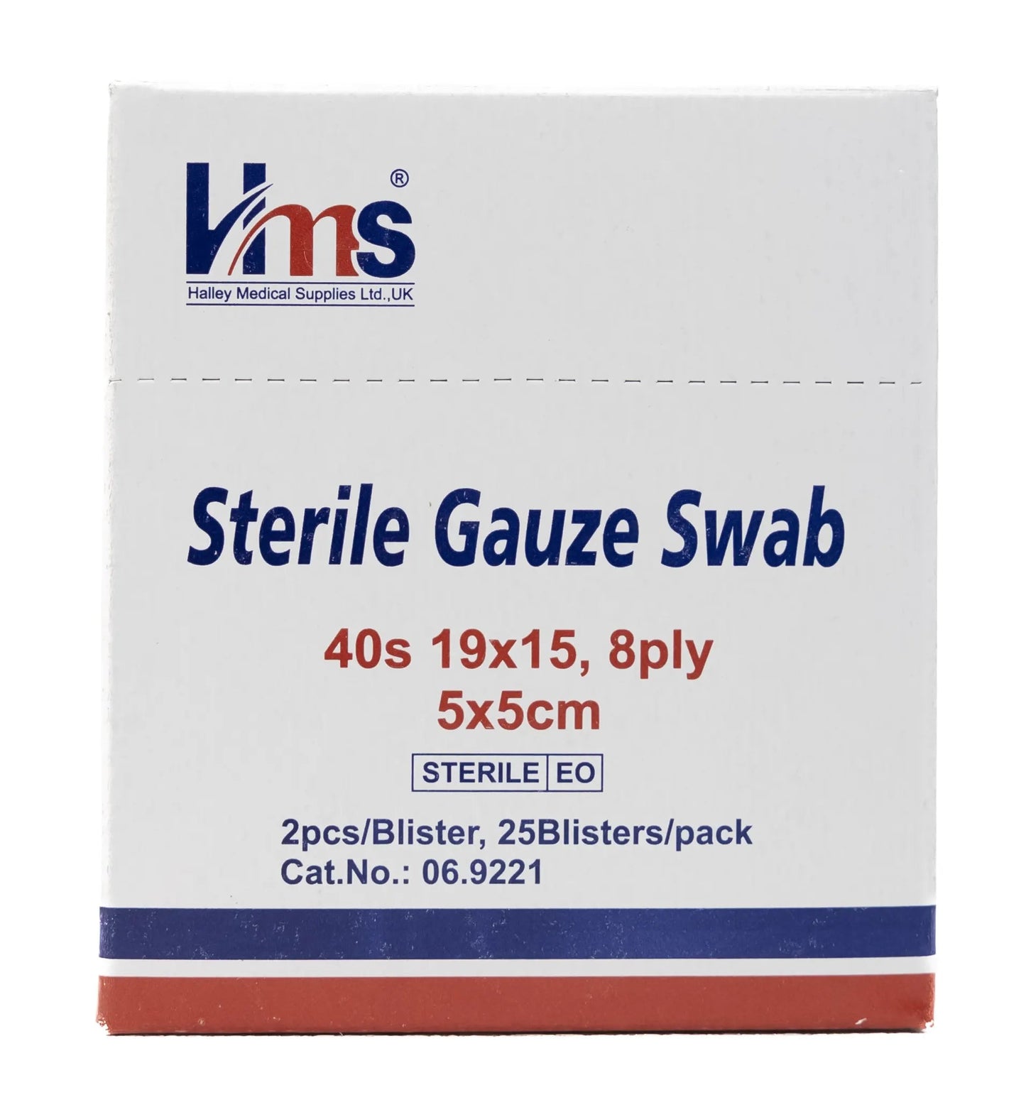 Hms Sterile Gauze Swab 5X5Cm 25X2 Pieces