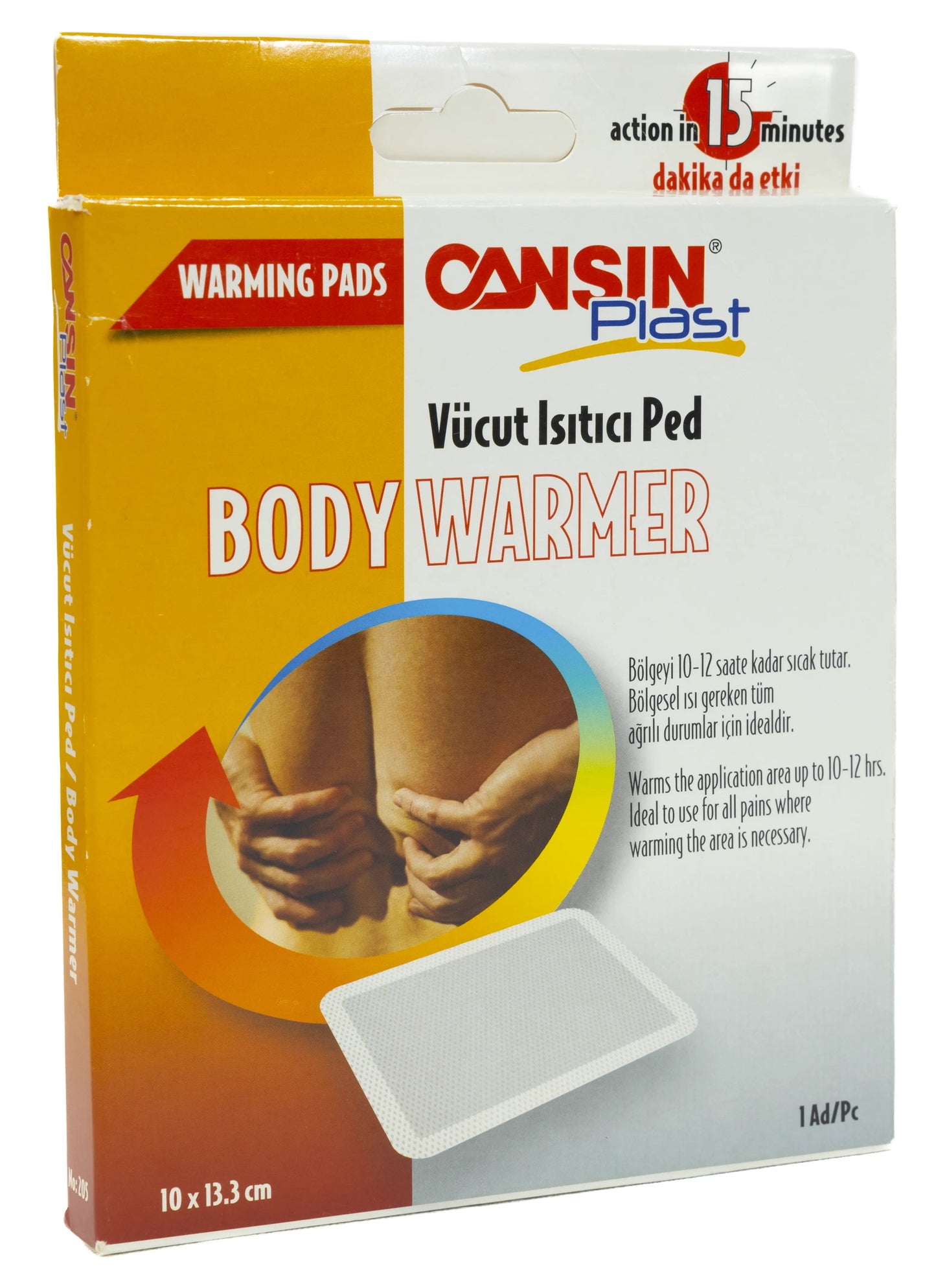 Cansin Plast Body Warmer 10X13.3 Cm 1 Piece