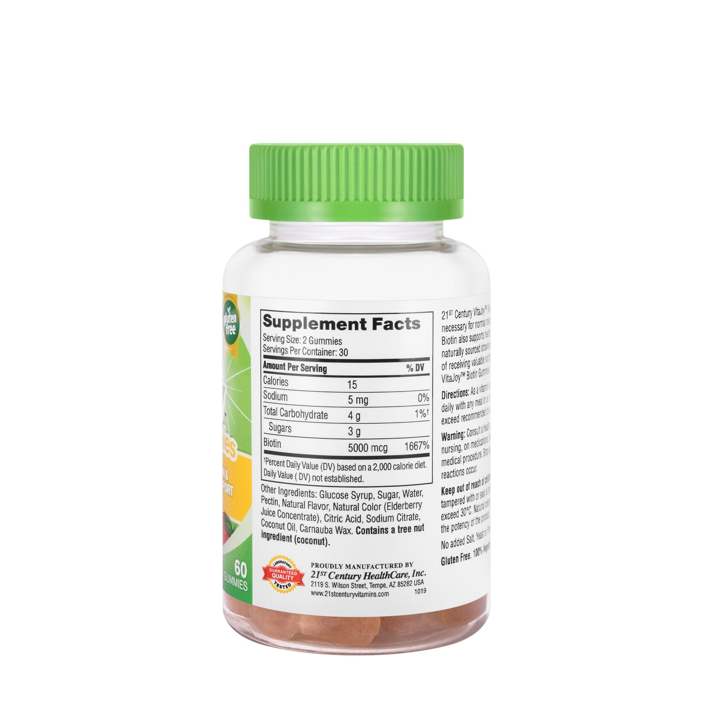 21 Century Vitajoy Biotin 5000 Mcg 60 Gummies