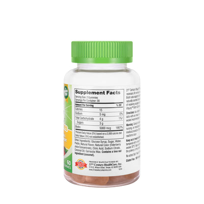 21 Century Vitajoy Biotin 5000 Mcg 60 Gummies