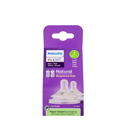 Avent [041/27] 853 Natural Teats 0M+ 2 Pieces