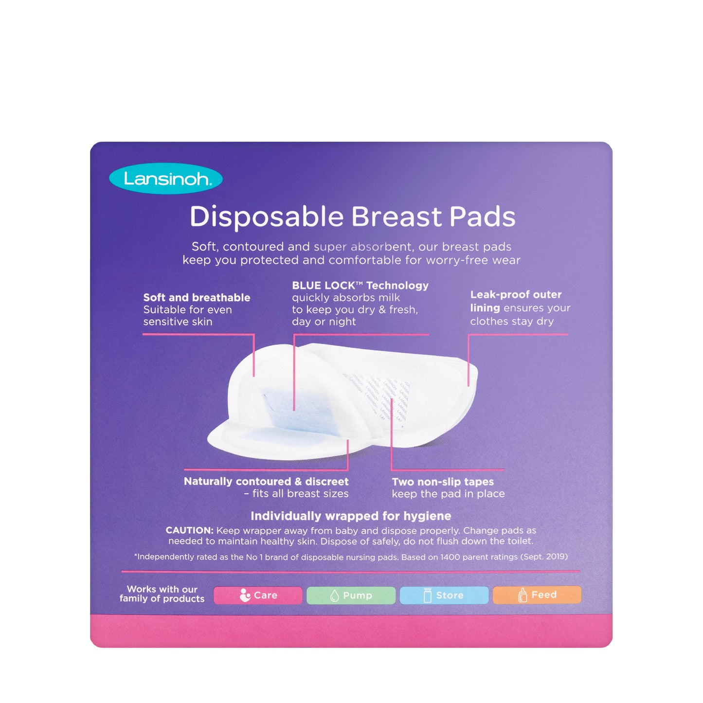 Lansinoh Disposable Breast Pads 24 Pieces [T0516]
