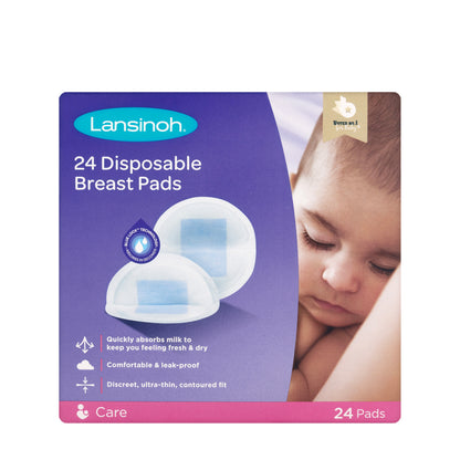 Lansinoh Disposable Breast Pads 24 Pieces [T0516]