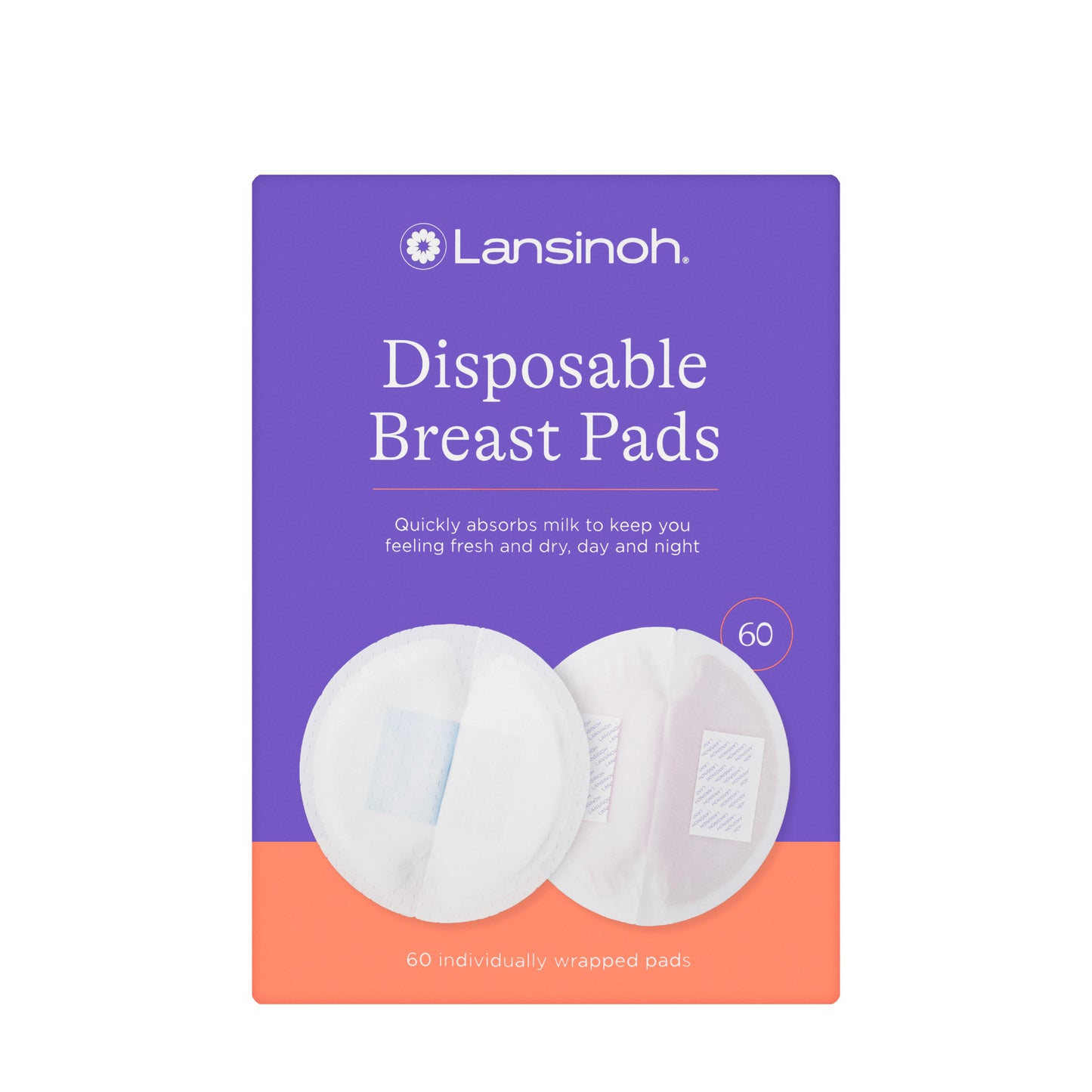Lansinoh Disposable Breast Pads 60 Pieces [T0920]