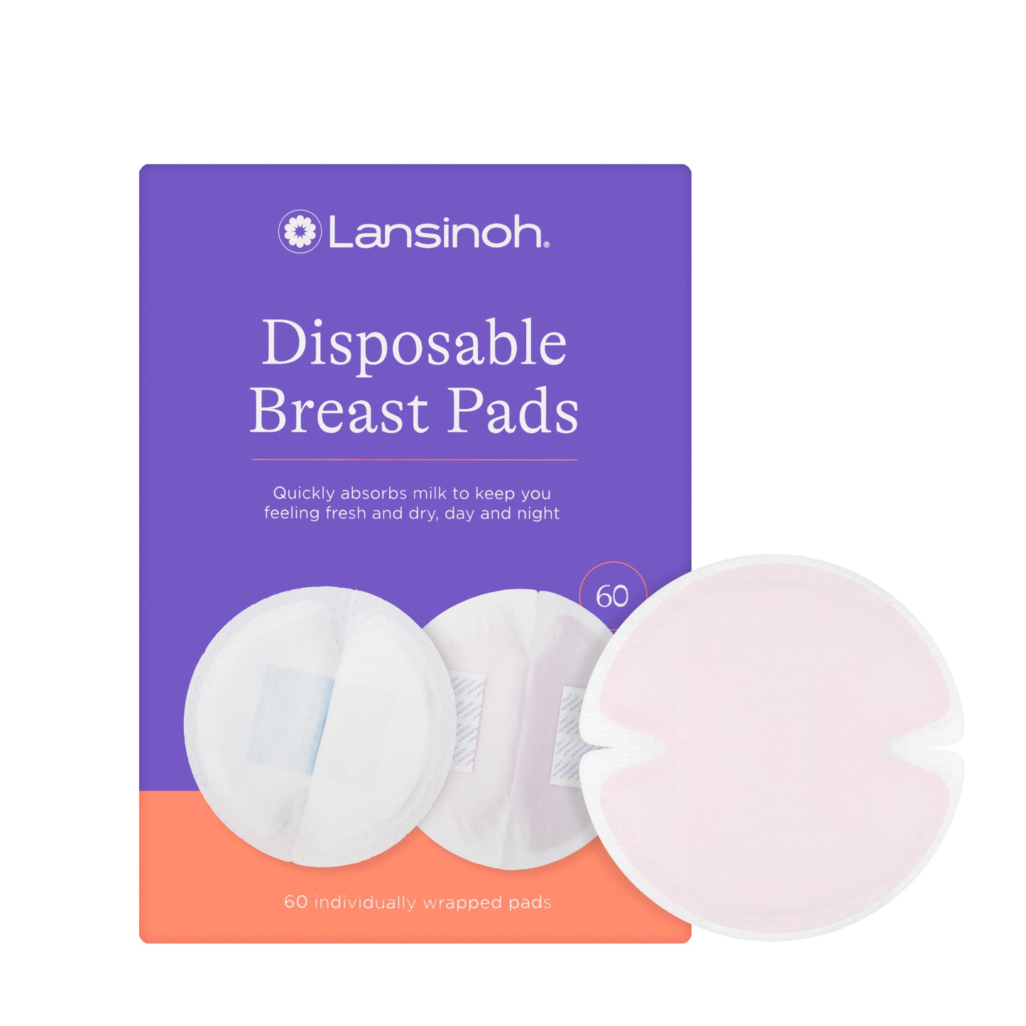 Lansinoh Disposable Breast Pads 60 Pieces [T0920]