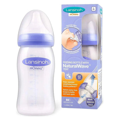 Lansinoh Plastic Feeding Bottle 240 Ml