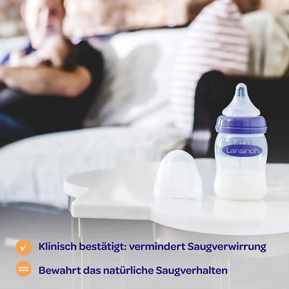 Lansinoh Glass Feeding Bottle 160 Ml