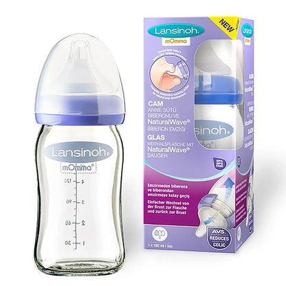 Lansinoh Glass Feeding Bottle 160 Ml