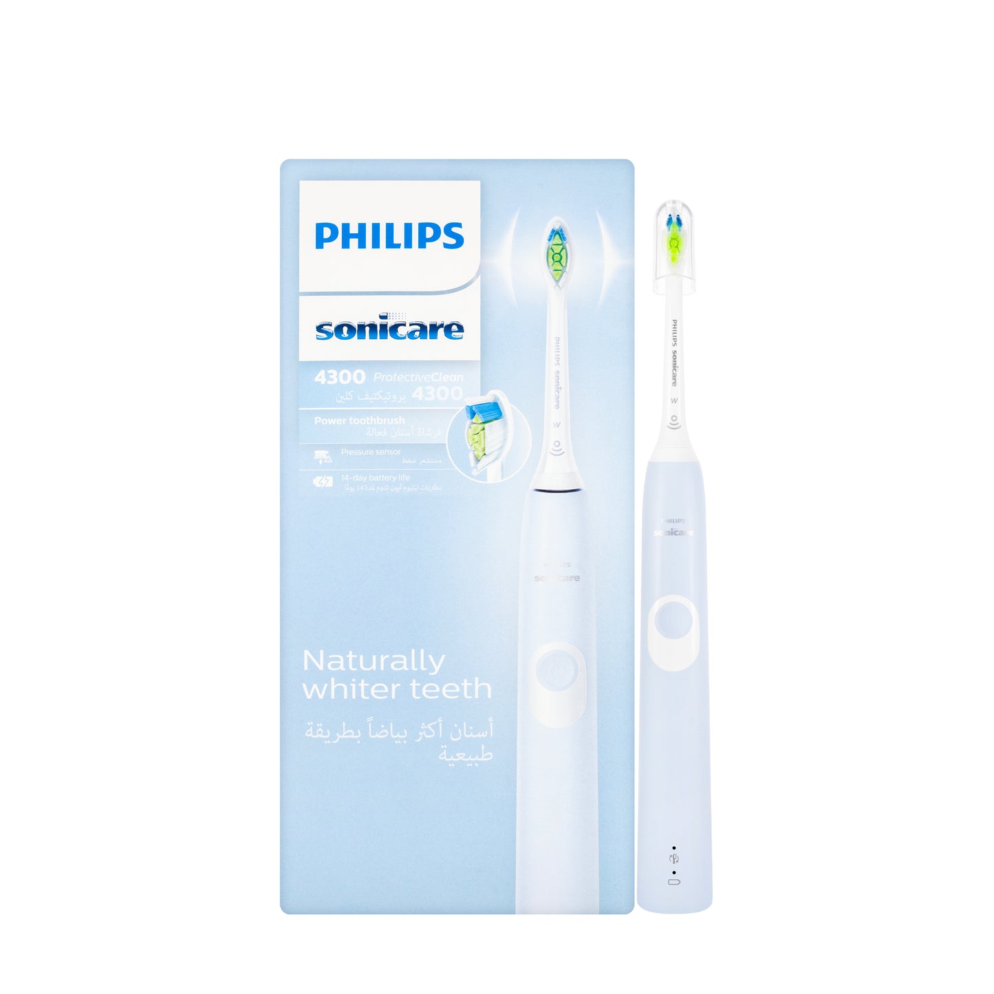 Philips Sonicare 4300 Protective Clean Electric Toothbrush-White [Hx6803/26]