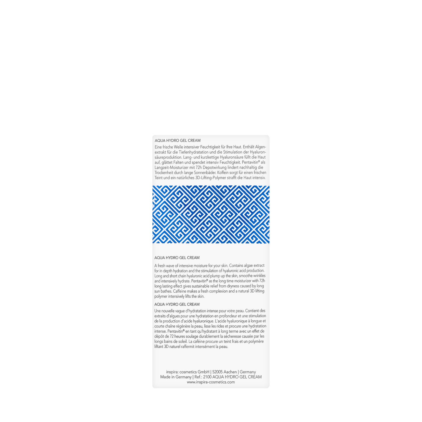 Inspiramed Mykonos Blue Aqua Hydro Gel Cream 50 Ml
