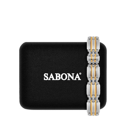 Sabona 354 Executive Class Duet Magnetic Bracelet [Large]