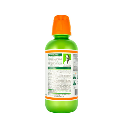 The Breath Co Fresh Breath Mild Mint Mouthwash 500 ml-Green
