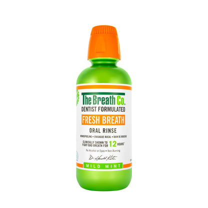 The Breath Co Fresh Breath Mild Mint Mouthwash 500 ml-Green