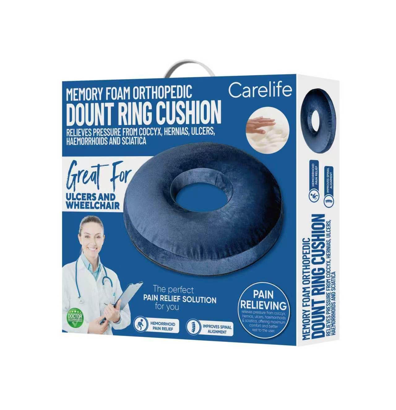 Memory Foam Ring Cushion 18 in 44 x 44 x 8.5/10 cm