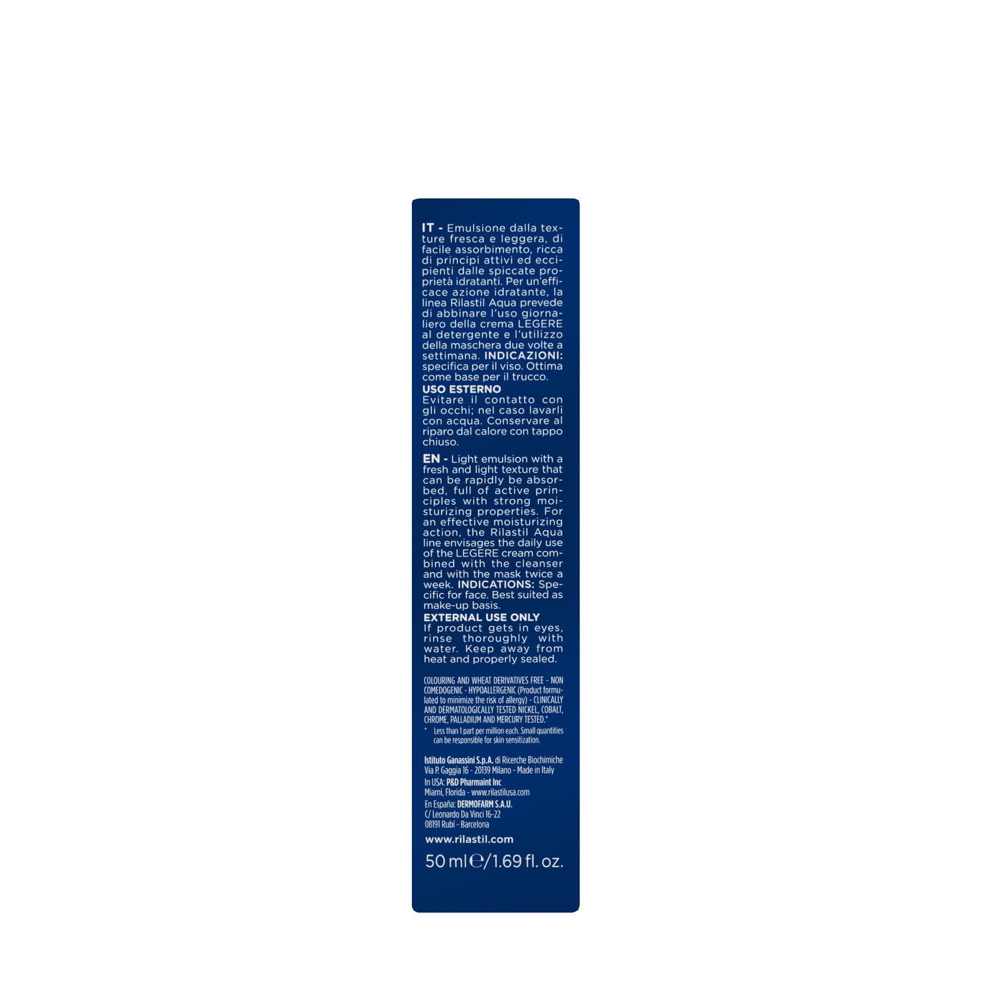 Rilastil Aqua Light Moisturizing Cream 50 Ml