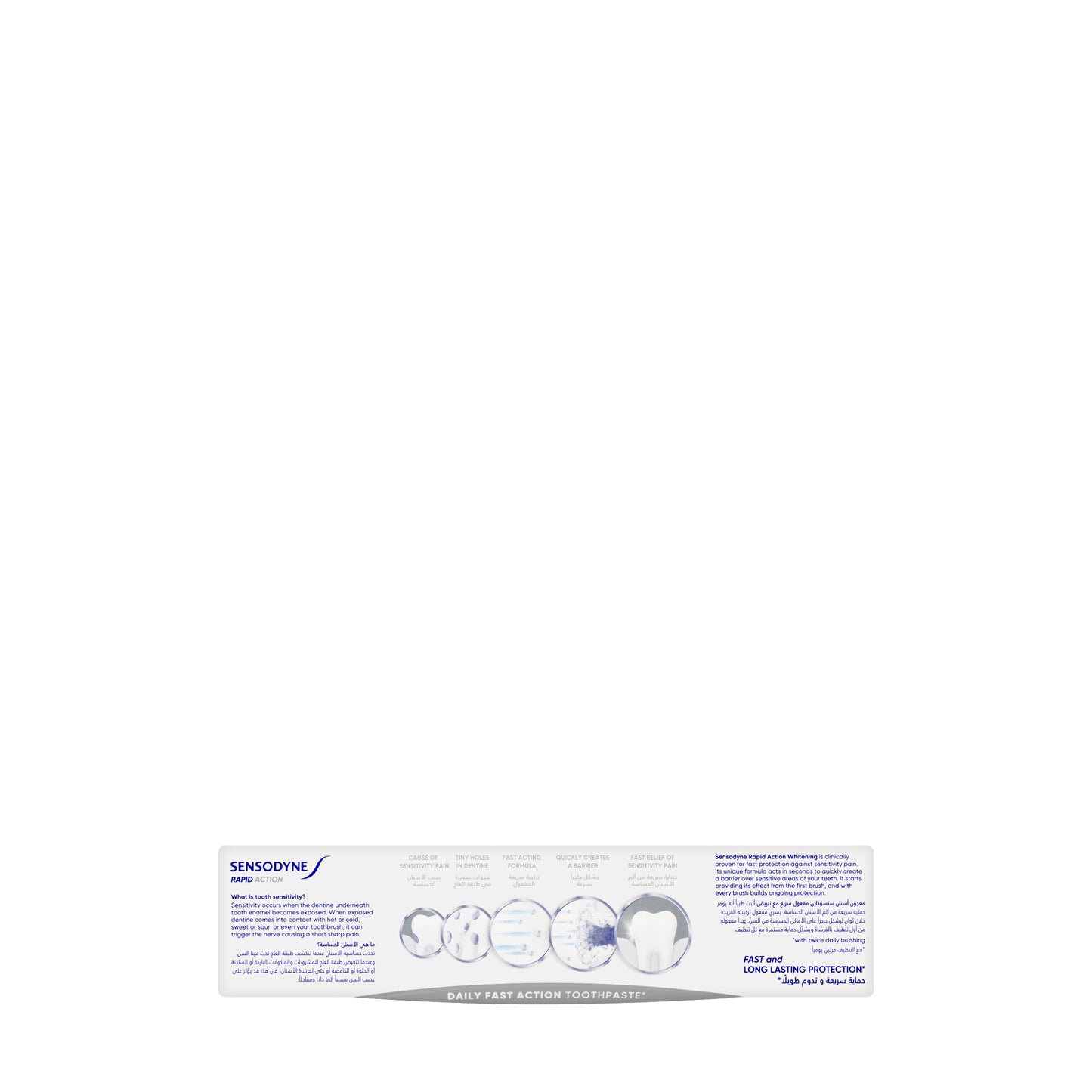 Sensodyne Rapid Action Whitening Toothpaste 75ml