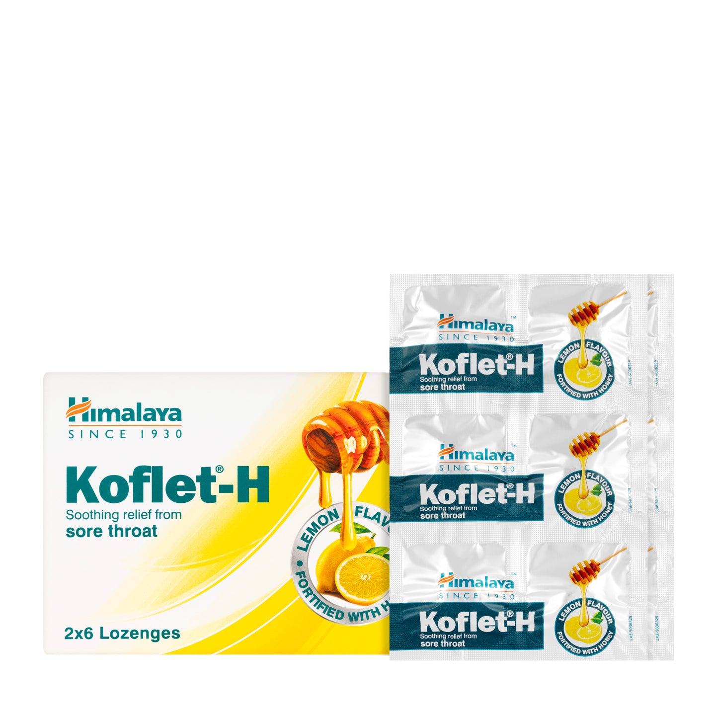 Himalaya Koflet-H Lemon 12 Lozenges