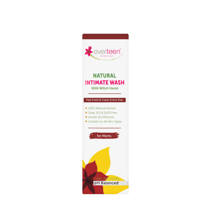 Everteen Natural Intimate Wash with Witch Hazel pH Balanced 210 Ml