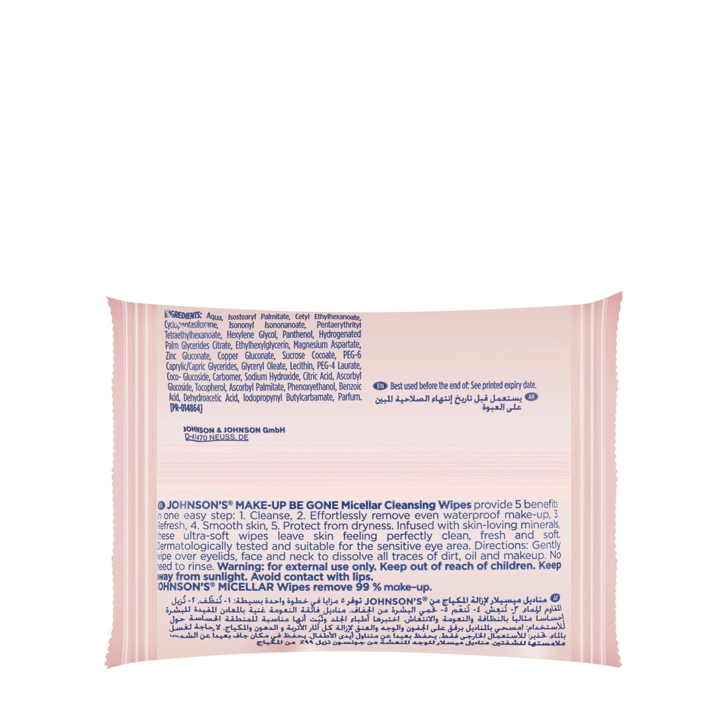 Johnson And Johnson Micellar Refresh [Normal Skin] 25 Wipes [5In1]