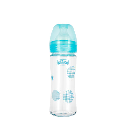 Chicco [287212] Well-Being Feeding Bottle Glass  0 M+ Boy 240 Ml