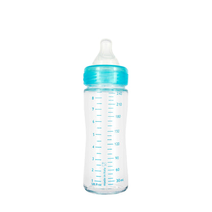 Chicco [287212] Well-Being Feeding Bottle Glass  0 M+ Boy 240 Ml
