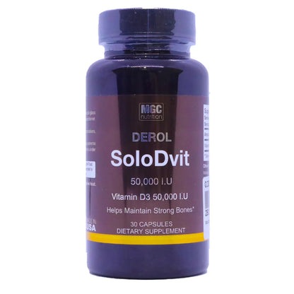 SoloDvit Vitamin D3 50,000IU 30 Capsules