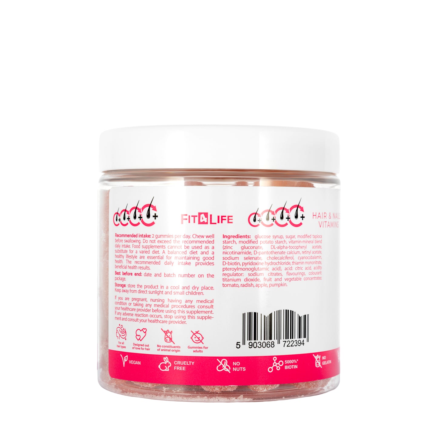 Unicorn Hair Volume Hair & Nails Vitamins Gummies 300g