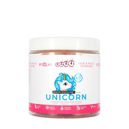 Unicorn Hair Volume Hair & Nails Vitamins Gummies 300g
