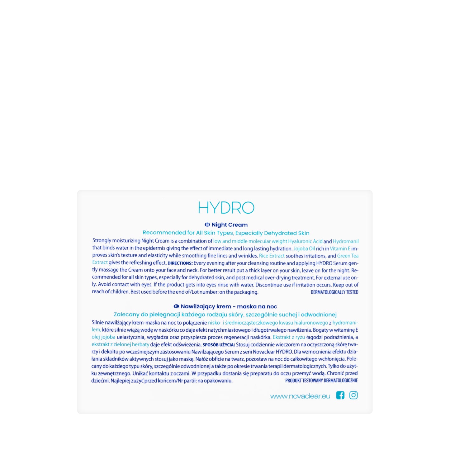 Novaclear Hydro Night Cream 50 Ml