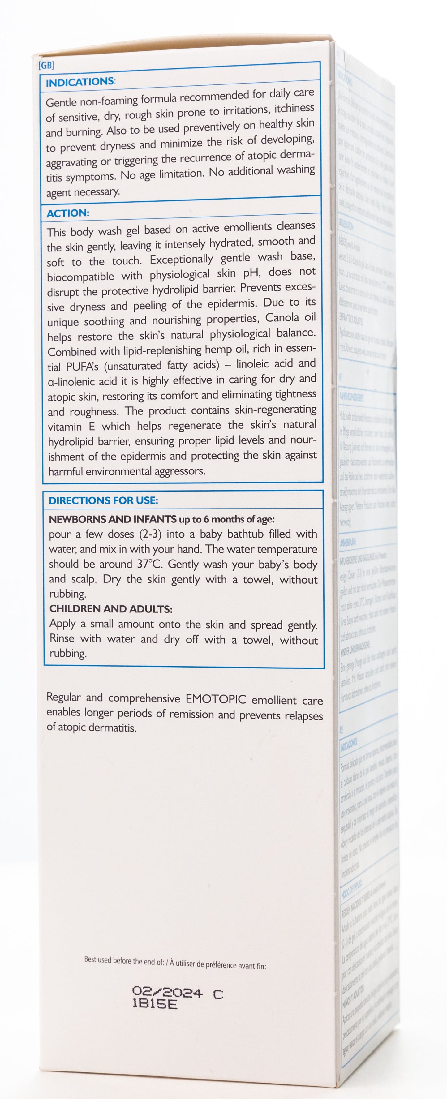 Pharmaceris E Emotopic Creamy Body Shower Gel for Dry and Atopic Skin 400 Ml