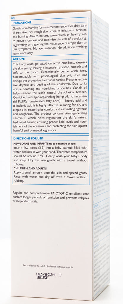 Pharmaceris E Emotopic Creamy Body Shower Gel for Dry and Atopic Skin 400 Ml