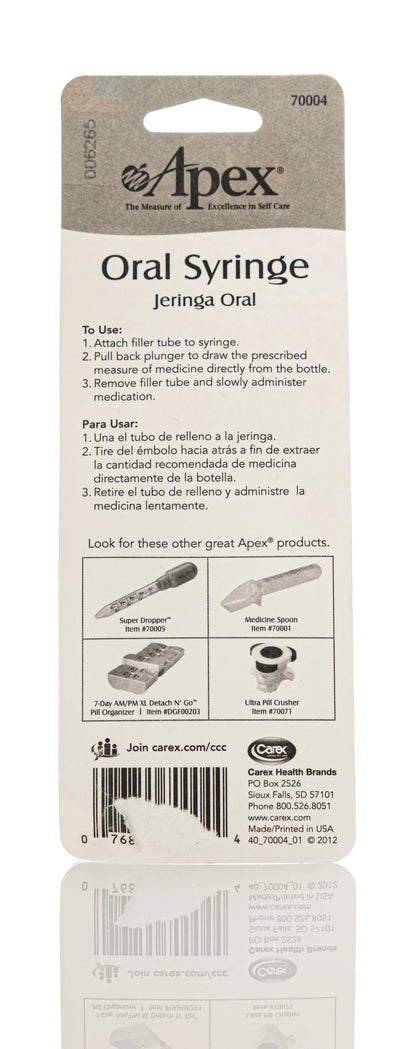 Apex Oral [Medicine] Syringe 10 Ml