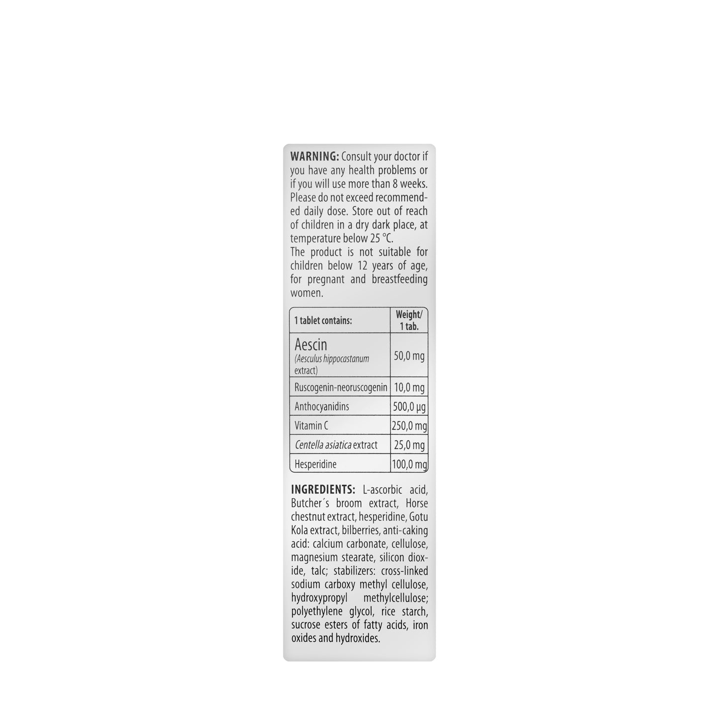 Varixinal 50 mg 30 Tablets