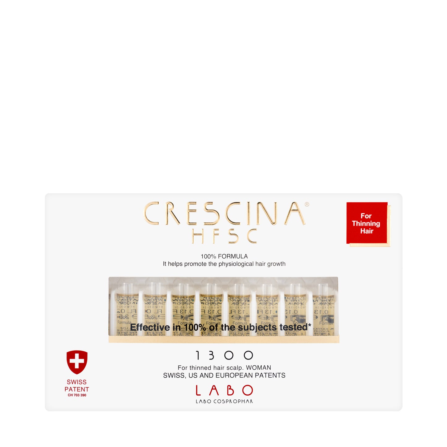 Crescina HFSC Thinnig Hair [Woman-1300] 20 Vials x 3.5 Ml